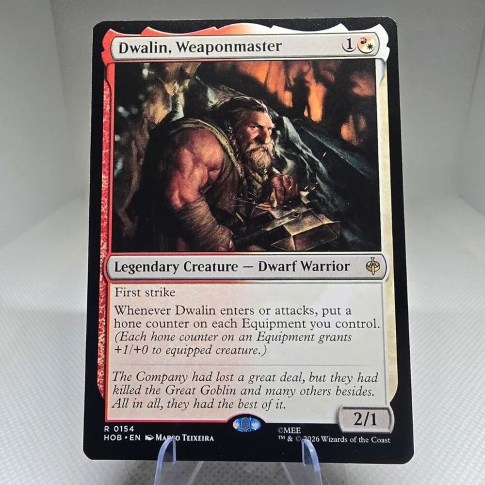 Dwalin,weaponmaster 154 magic the hobbit